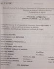 Título del automotor